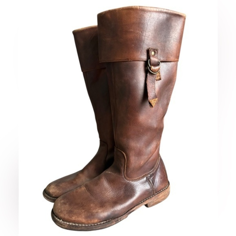 Bed Stu Brown Leather Tall Riding Boots